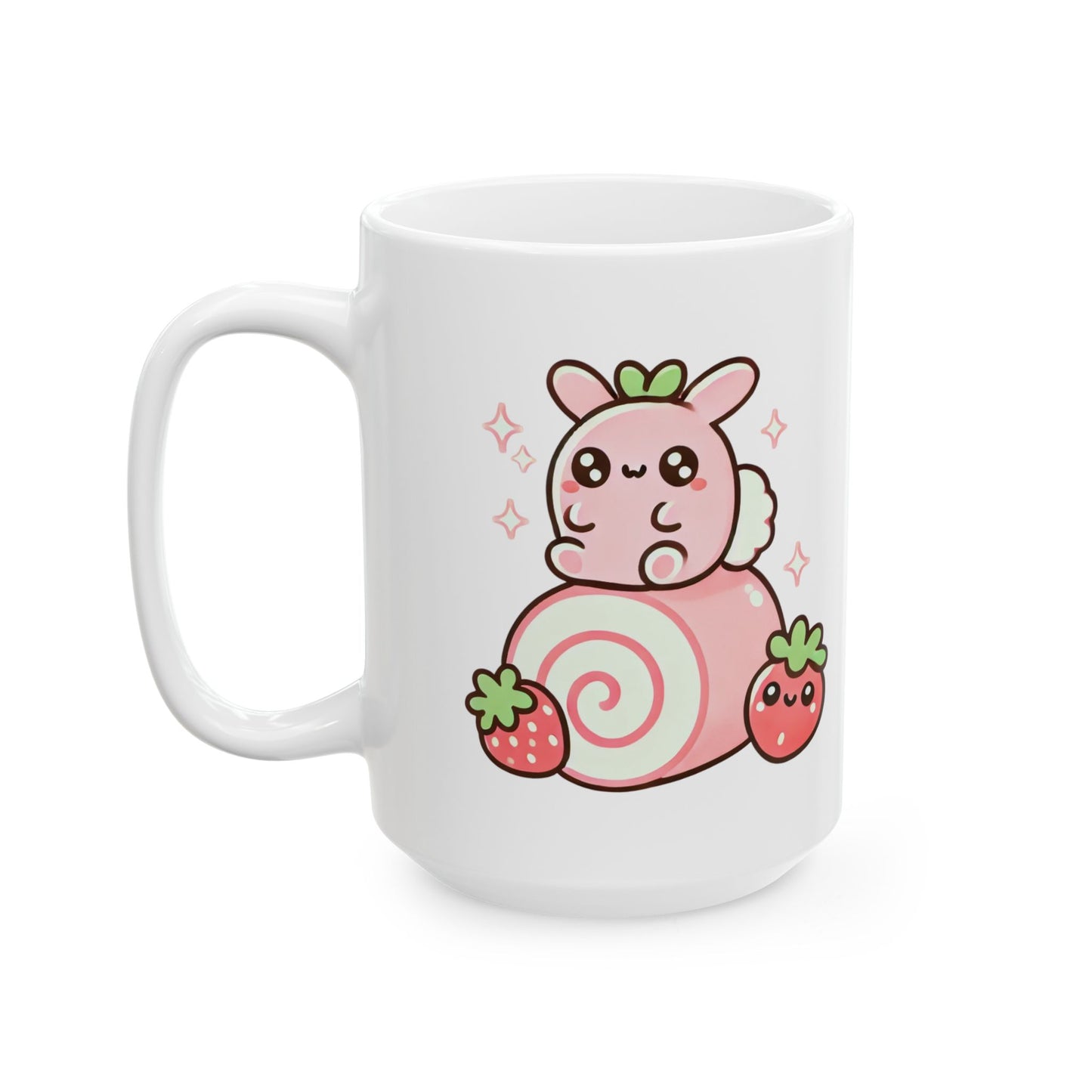 Cake Roll Bunny-Ceramic Mug, (11oz, 15oz)