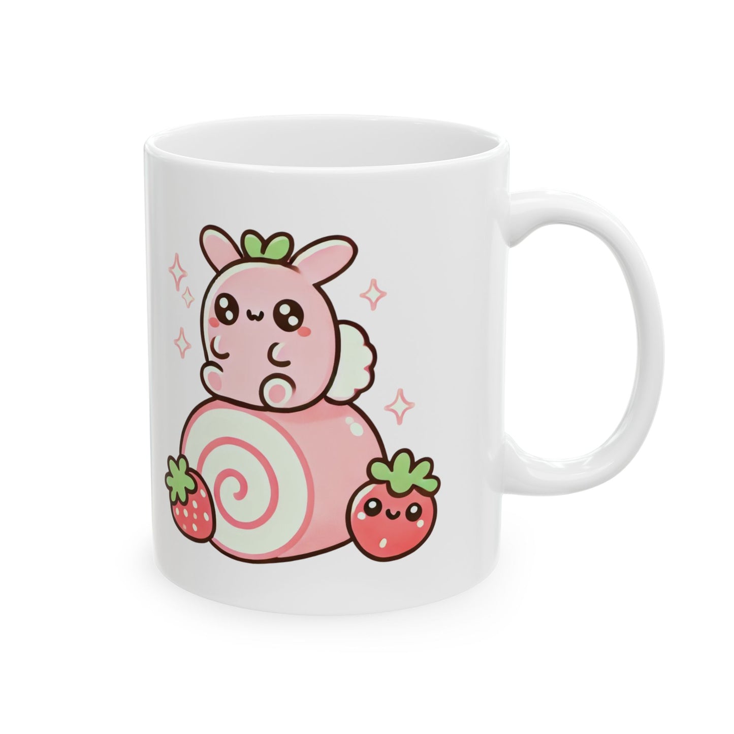 Cake Roll Bunny-Ceramic Mug, (11oz, 15oz)