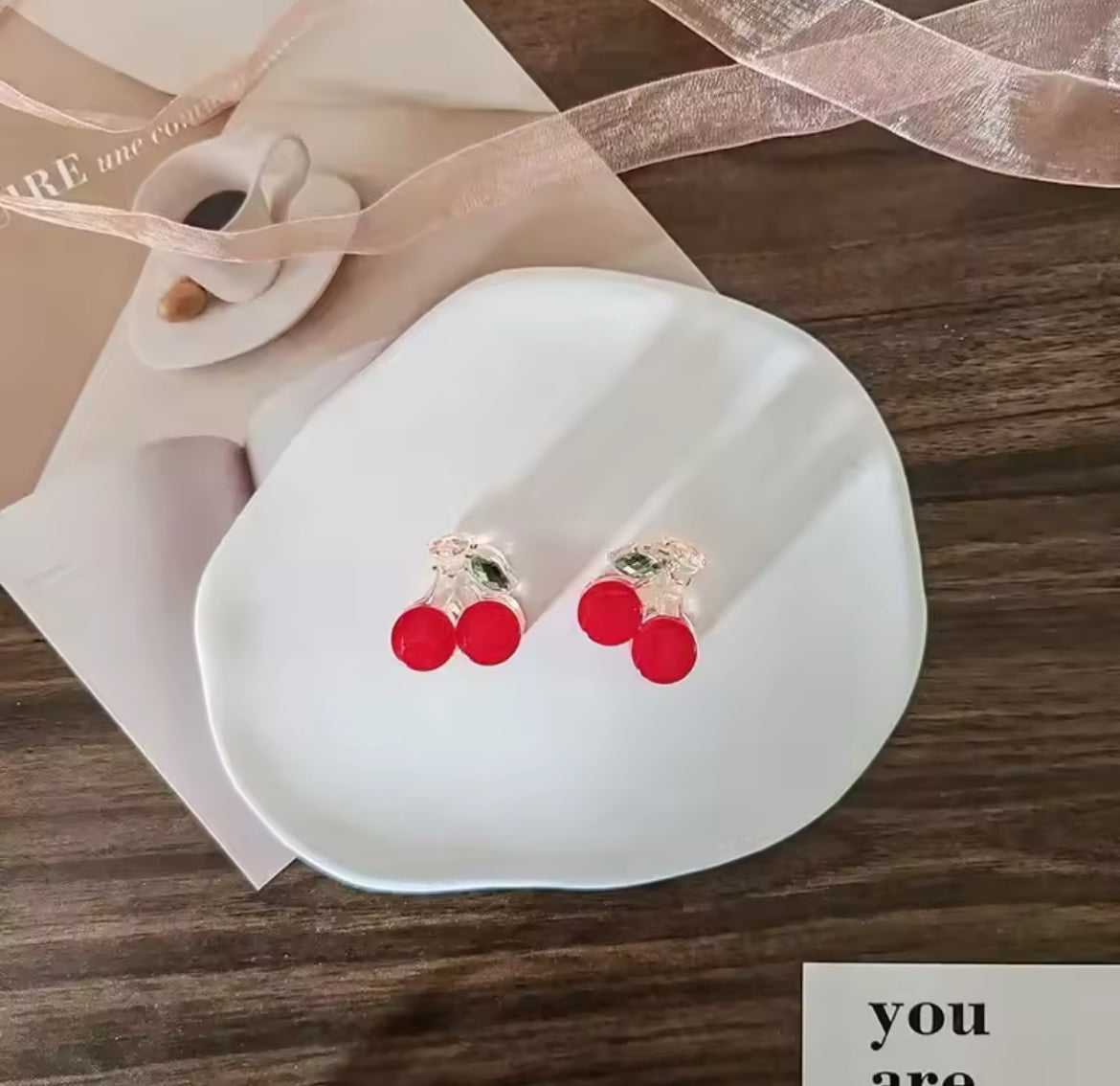 Cherry Hair Clips