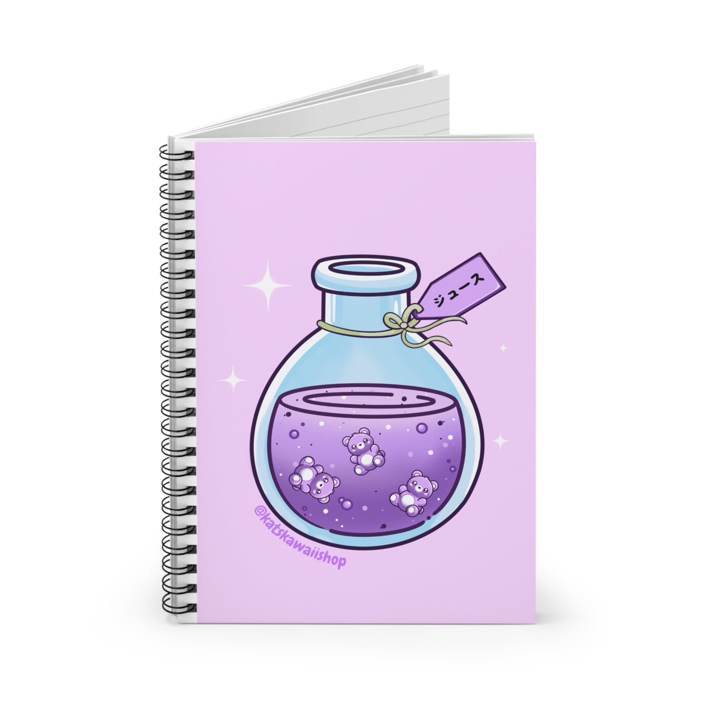 Berry Moon Juice- Spiral Notebook - Ruled Line
