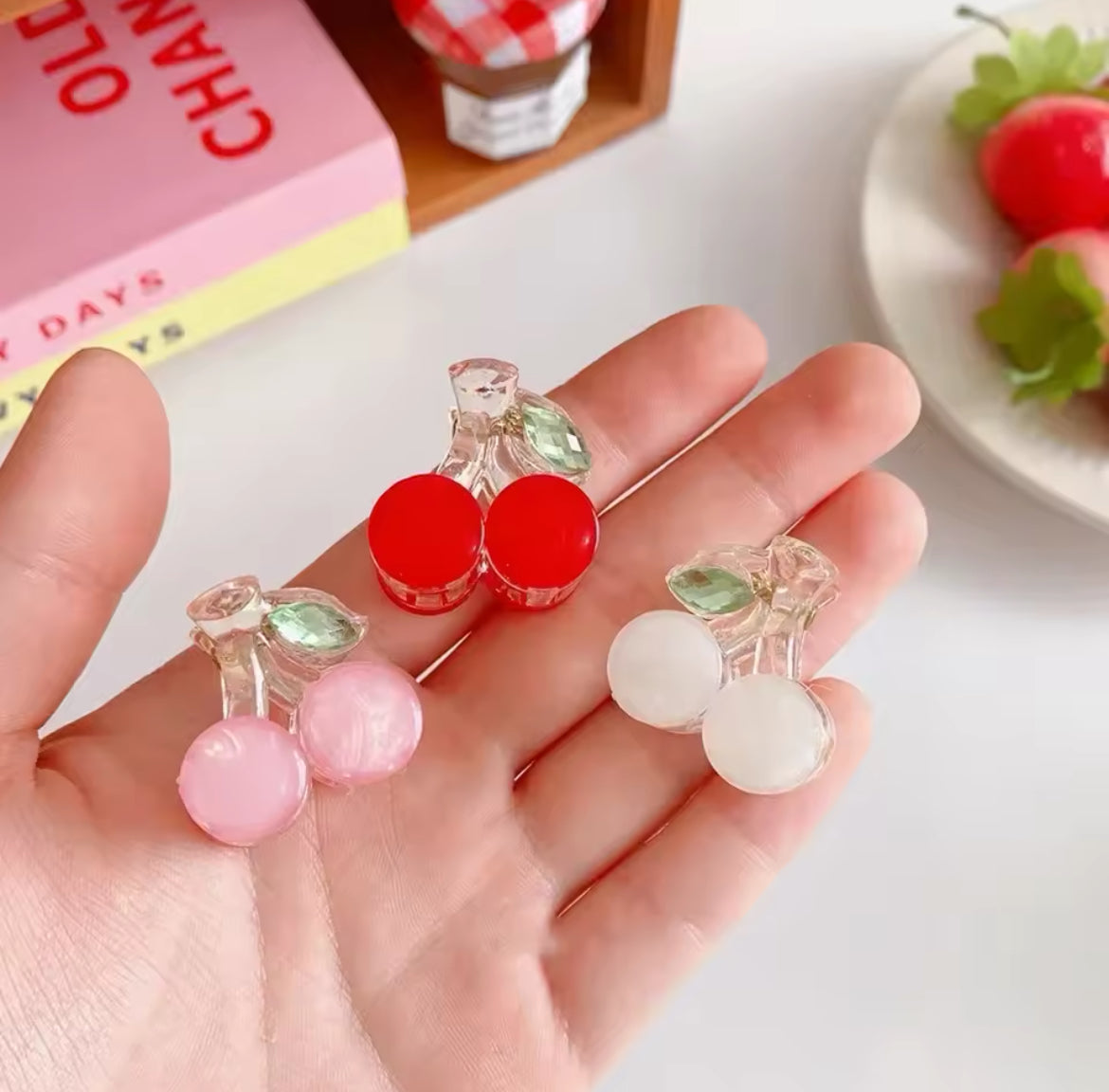 Cherry Hair Clips