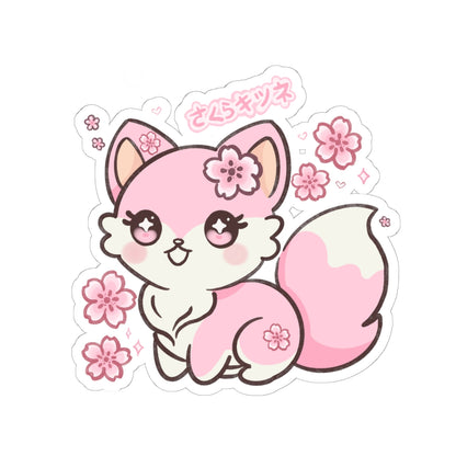 Sakura Fox Stickers